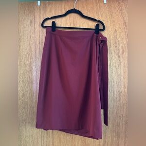 Express burgundy pencil skirt